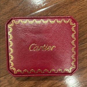 Cartier Red and Gold love bracelet box